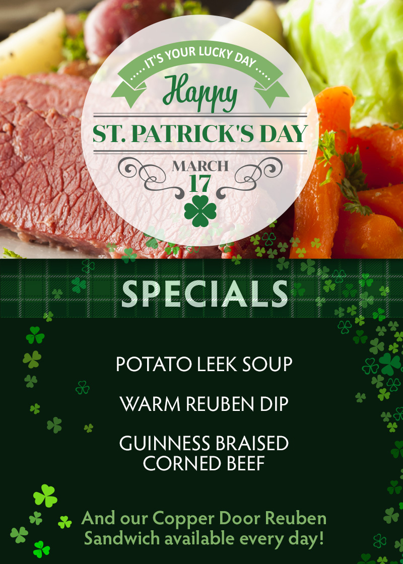 St. Patrick’s Day Specials