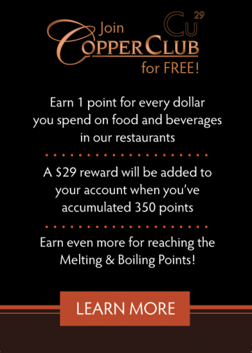 Copper Club Loyalty Signup